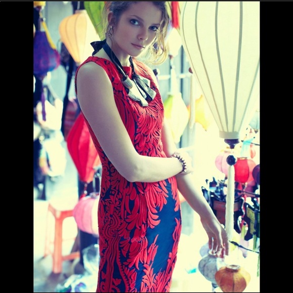 Pankaj & Nidhi Spice Tree Red Dress Size 2 NEW - Picture 4 of 10